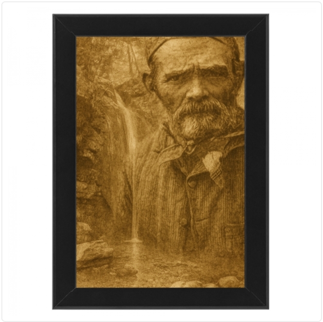 Poster cascata con cornice 30x45  